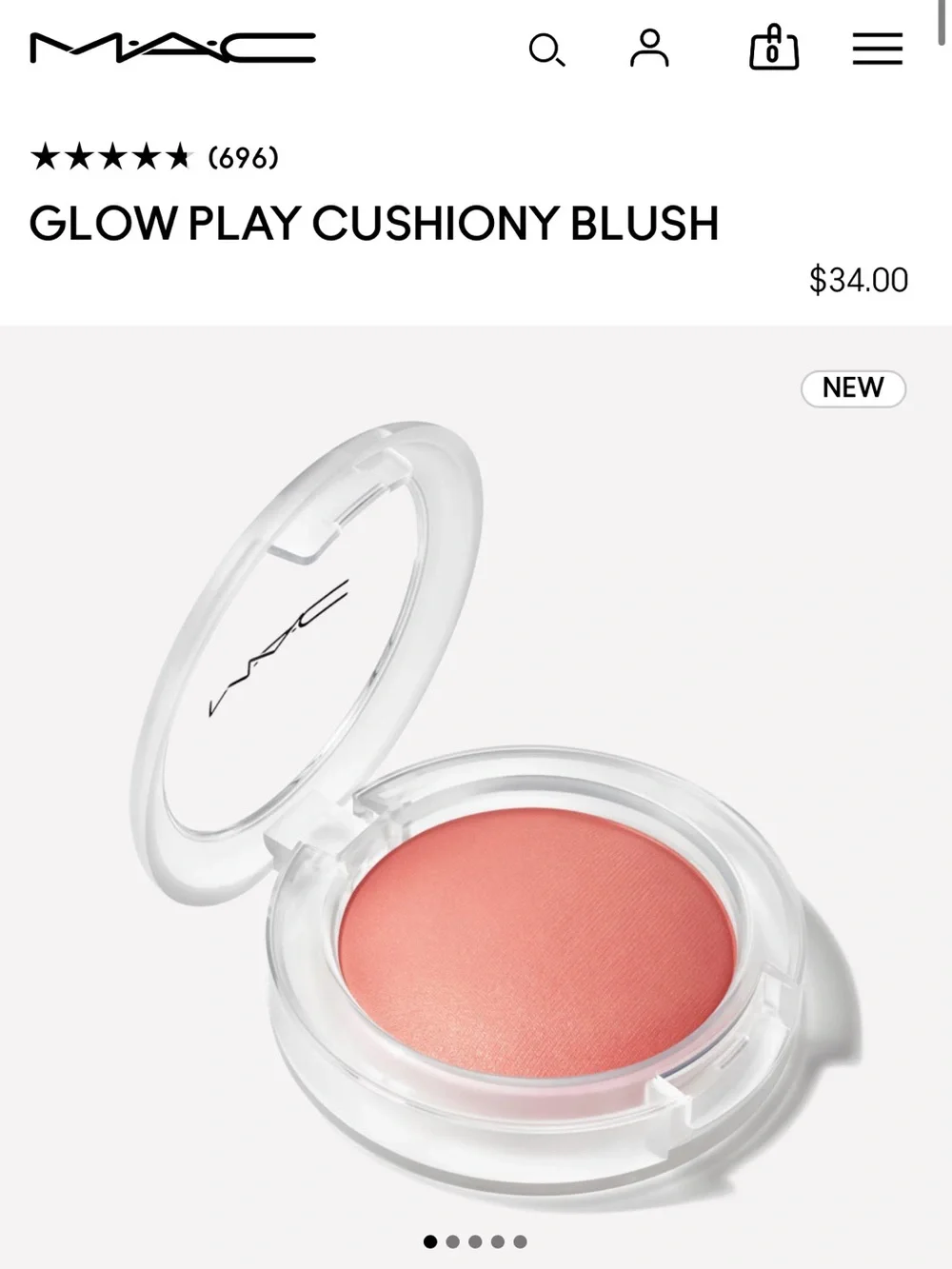 MAC Glow Play Cushiony Blush - Cheer up